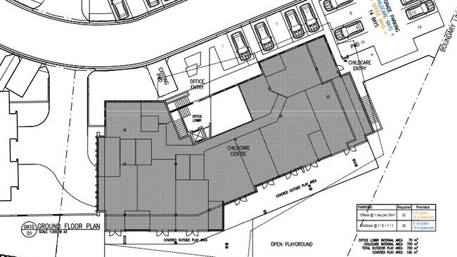 A child care centre has been approved for the ground floor of building nine.