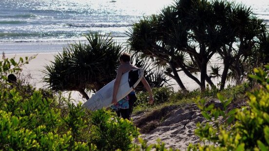 A surfing photo Lockie Wilson shared to his Facebook page.