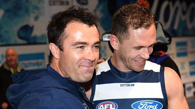 Joel Selwood will captain Geelong again in 2019. Picture: AAP Images 