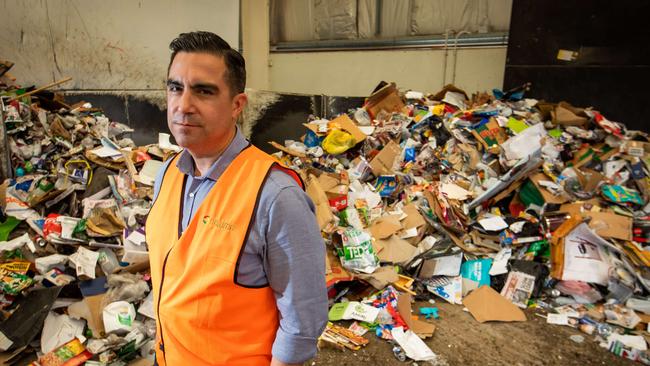 Northern Adelaide Waste Management Authority chief executive officer Adam Faulkner at their facility in Edinburgh, SA.