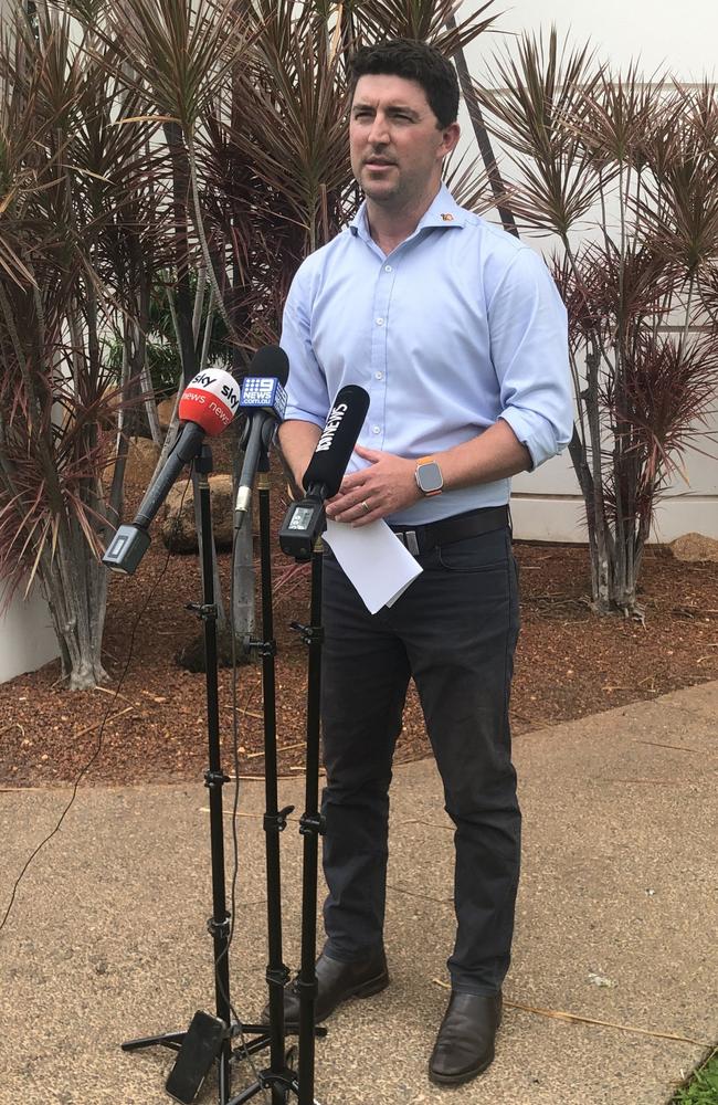 Braitling MLA Joshua Burgoyne said the CLP would introduce its own liquor legislation to parliament. Picture: Sierra Haigh