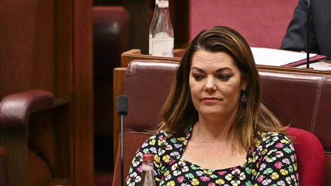 Sarah Hanson-Young should have questioned those with science degrees, says Vikki Campion. Picture: NCA NewsWire / Martin Ollman