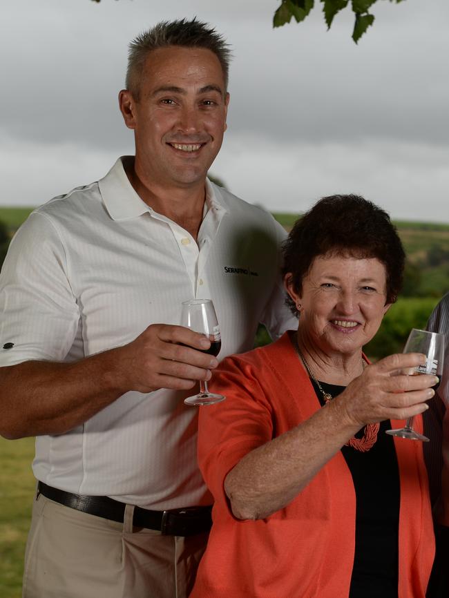 Onkaparinga Council Mark Dowd CEO with mayor Lorraine Rosenberg. Picture: Naomi Jellicoe
