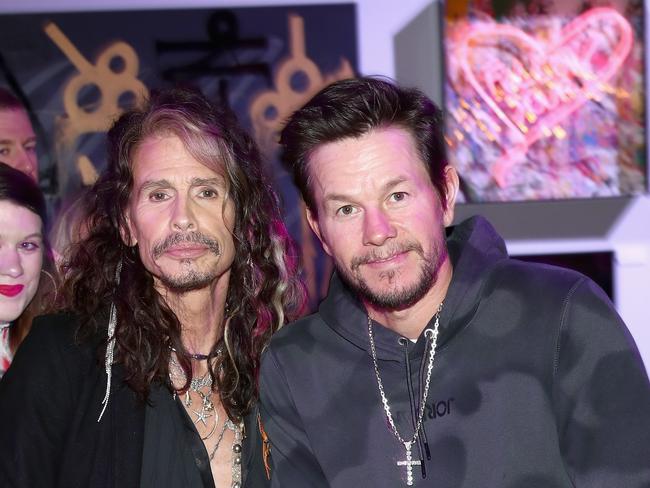 Mark Wahlberg with Steven Tyler. Picture: Getty Images for Janie's Fund