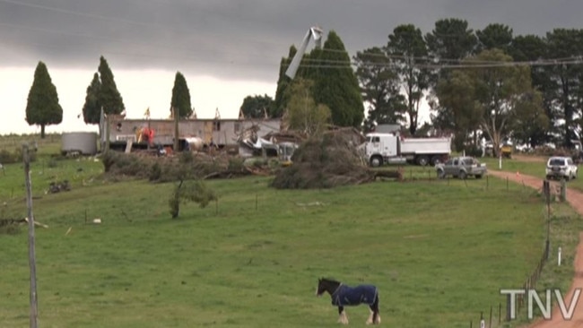 Several homes were damaged across the region. Picture: TNV