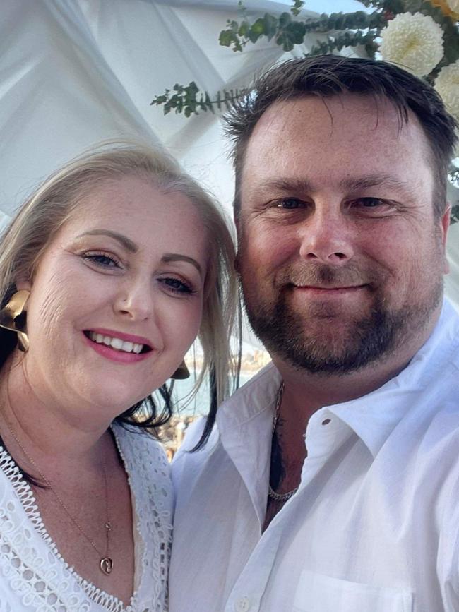 Julie 'Julez' Seed pictured with her fiance Chris Smith. Picture: Supplied by Chris Smith