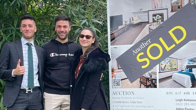 Happy buyers and sellers in Noble Park.