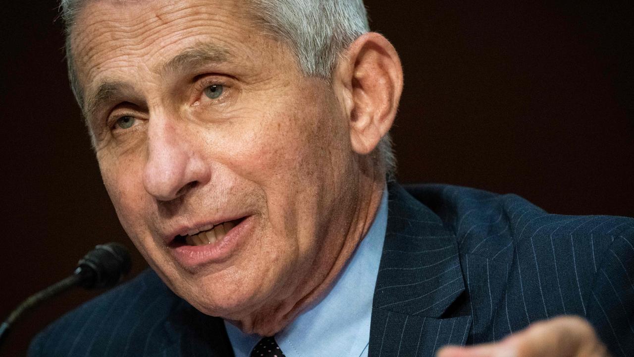 Dr Anthony Fauci has frequently contradicted Mr Trump. Picture: Al Drago/AFP