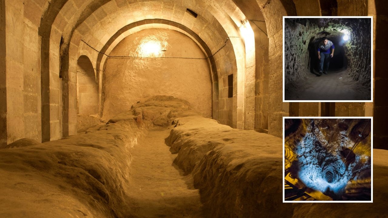 Researchers believe Derinkuyu was originally used as a storage space before it became a bunker to hide from invaders. Picture: Claudio Beduschi/AGF/Universal Images Group via Getty Images