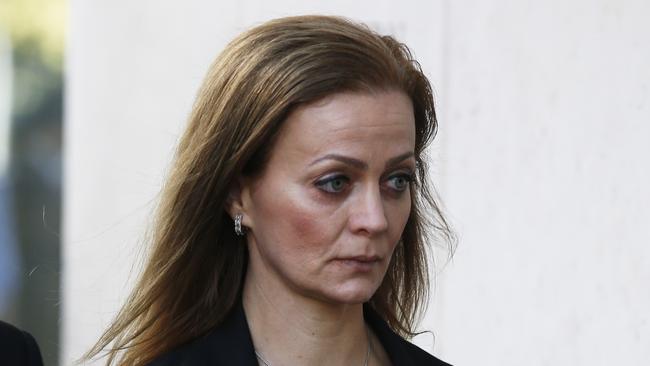 Lindt Siege Inquest. Marcia Mikhael walking into John Maddison Tower. Picture: Dylan Robinson