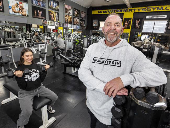 Tony Doherty inside one of his gyms, where tripods are now banned. Picture: David Geraghty