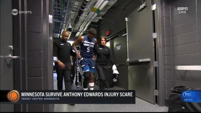 T-Wolves survive Edwards injury scare