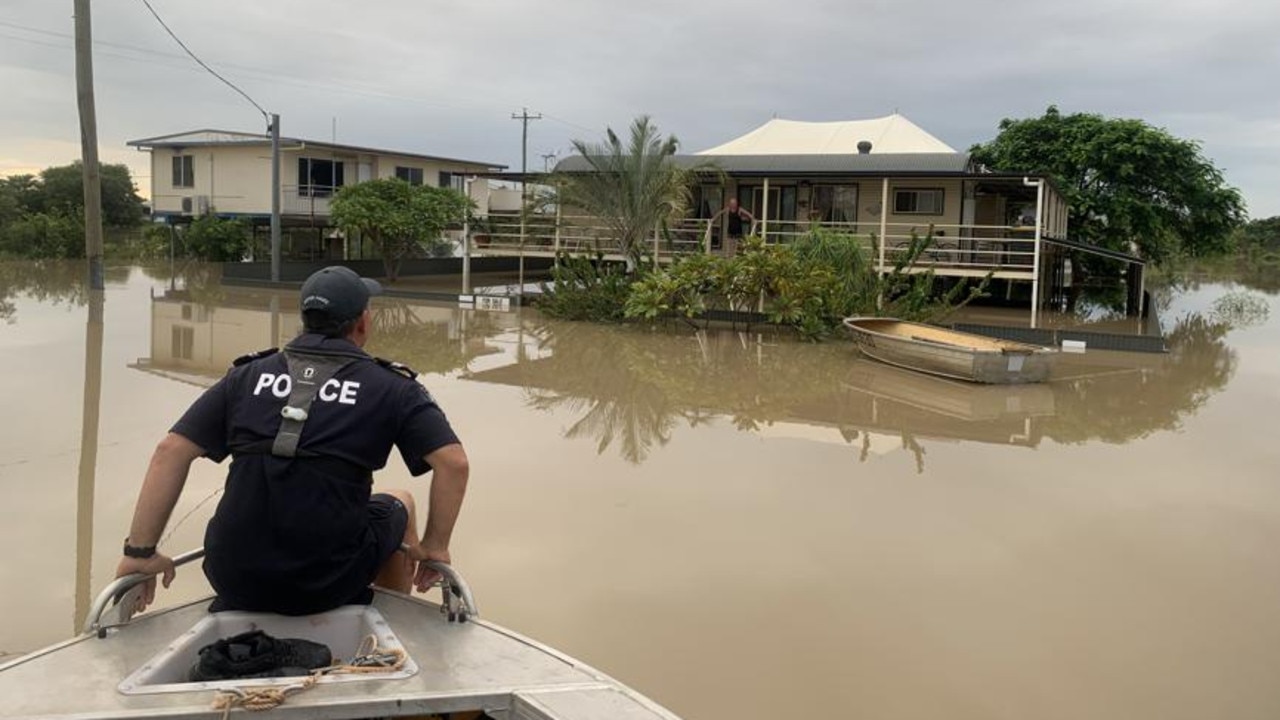 Water police responding during the 2019 Townsville floods. Picture: Supplied