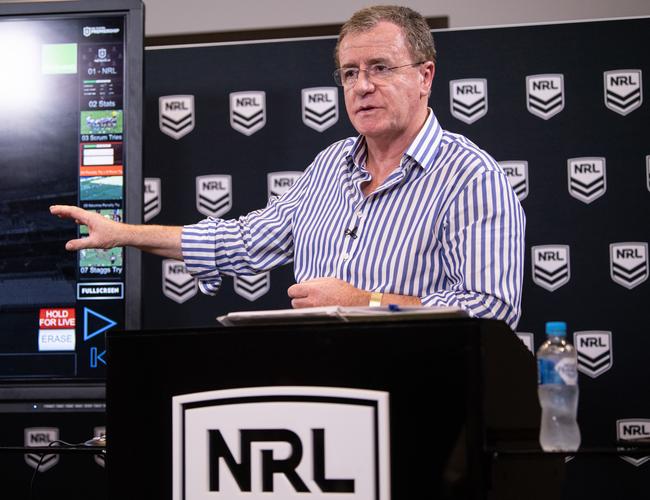 NRL Head of Football Elite Competitions Graham Annesley (AAP Image/James Gourley)