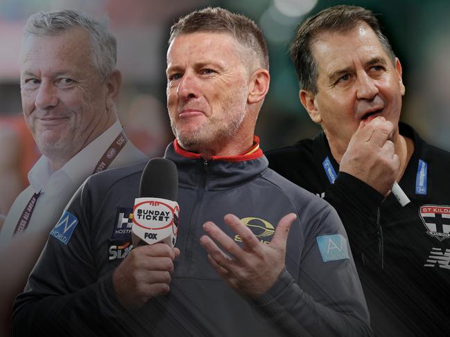 Damien Hardwick and Ross Lyon on Sundya