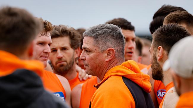 Adam Kingsley and the Giants slipped from second to fourth with their defeat. (Photo by Dylan Burns/AFL Photos via Getty Images)