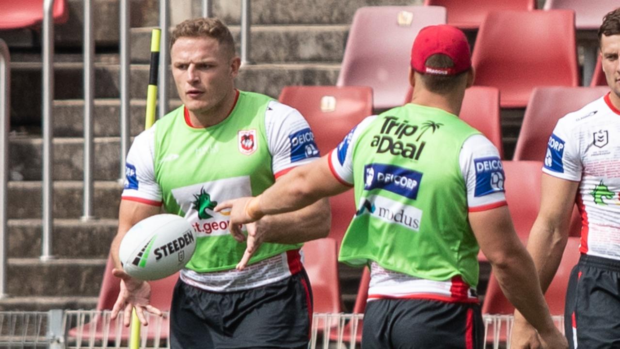 George Burgess trains with the Dragons. Picture: Julian Andrews