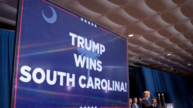 It’s a key win for Donald Trump on the way to the presidential ticket. (Photo by WIN MCNAMEE / GETTY IMAGES NORTH AMERICA / Getty Images via AFP)