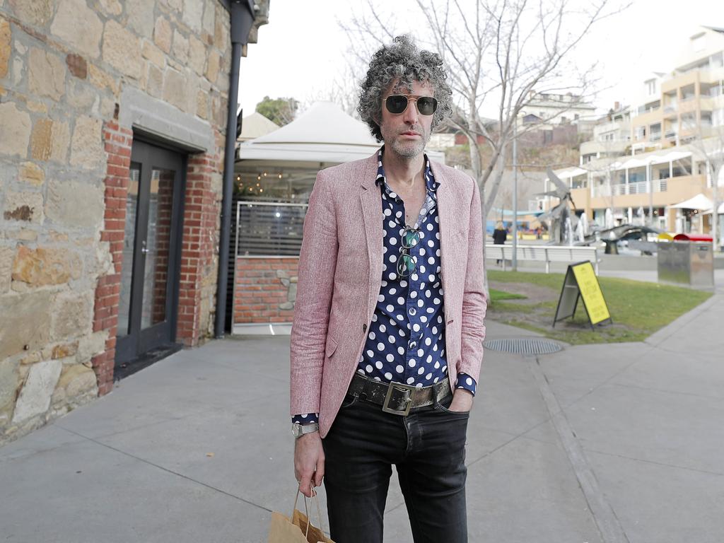 Musician Cec Condon, of Sydney, dressed for Dark Mofo. Picture: PATRICK GEE