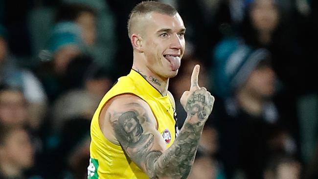 Dustin Martin is the favourite to win this year’s Brownlow Medal. Picture: Getty Images