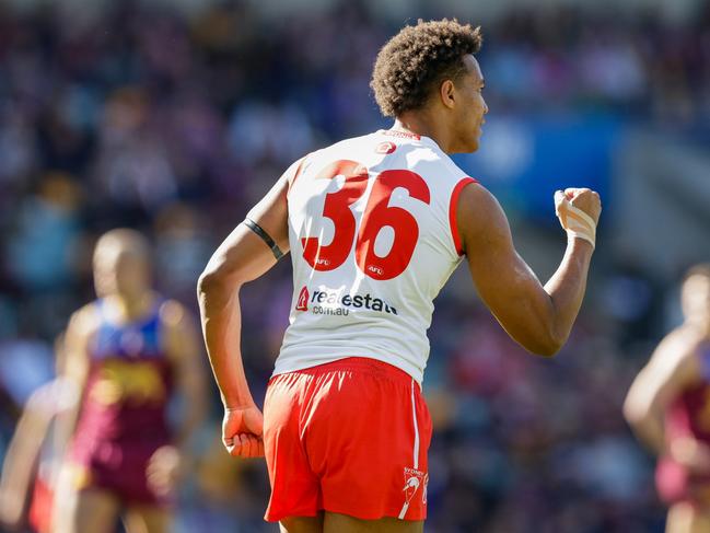 Can Joel Amartey and Logan McDonald be relied on on the run home? Picture: Russell Freeman/AFL Photos via Getty Images.