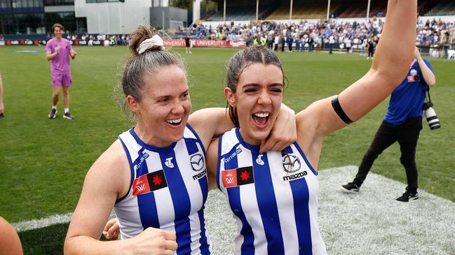 Tickets for Sunday’s AFLW grand final sold out in less than three hours, but the match won’t be moved from Ikon Park. Picture: Michael Willson / AFL Photos