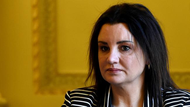 Tasmanian Senator Jacqui Lambie is pushing for no tax to be charged to backpackers. Picture: NICOLE GARMSTON