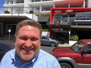 Lucas Dow, CEO of Adani Mining in Rockhampton for key rail line announcement. Picture: Frazer Pearce