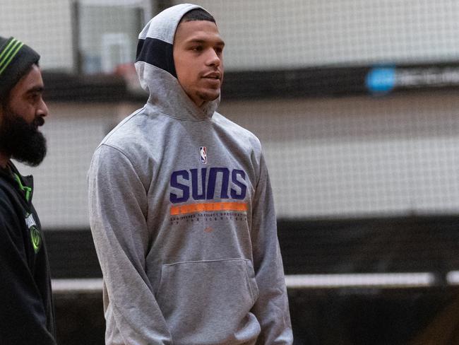 Trey Kell in his Phoenix Suns hoodie. Picture: SEM Phoenix Media