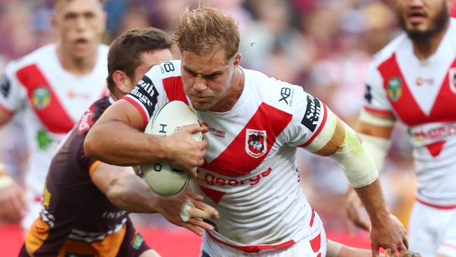 Jack de Belin won’t be able to play for the Dragons until the court case against him is concluded. Picture: Getty