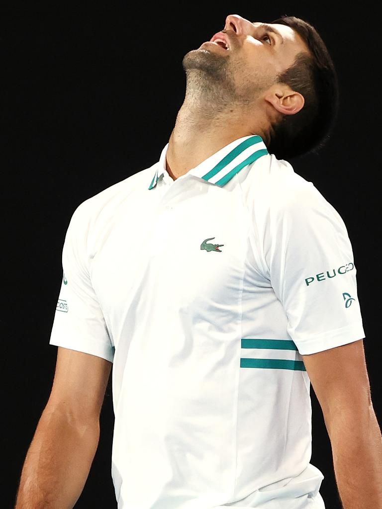 Novak Djokovic has been less than pleased.