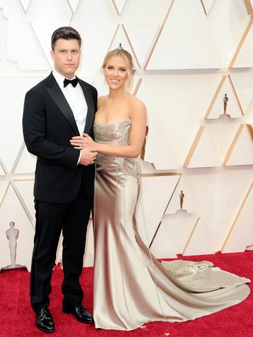Rumours are circulating that Colin Jost and Scarlett Johansson are expecting their first child. Photo credit: P. Lehman/Barcroft Media via Getty Images