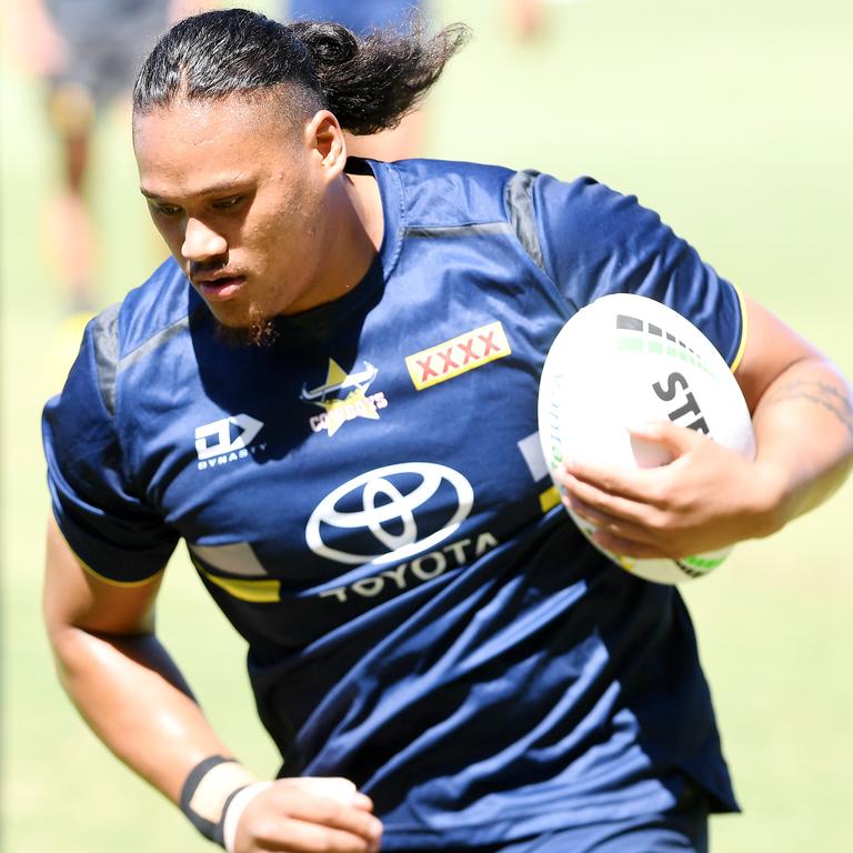 Cowboys forward Luciano Leilua was arrested for alleged domestic violence. Picture: Shae Beplate