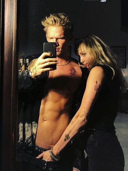 Miley Cyrus and Cody Simpson’s infamous selfie. Picture: Instagram