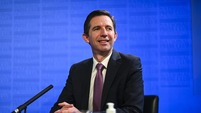 Tourism Minister Simon Birmingham. Picture: AAP Image/Lukas Coch