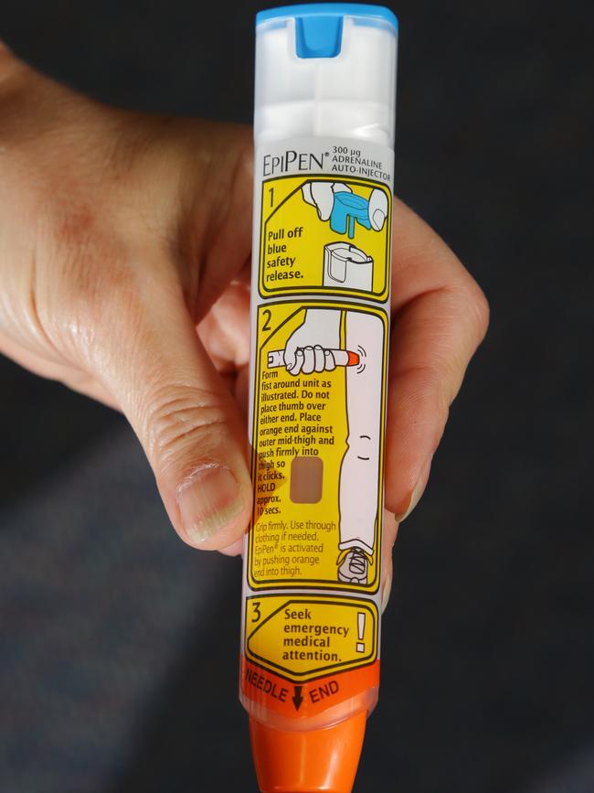 Epipens are also a must. Picture: Supplied