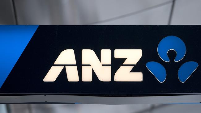 An ANZ bank branch sign. Picture: AAP/Dan Himbrechts