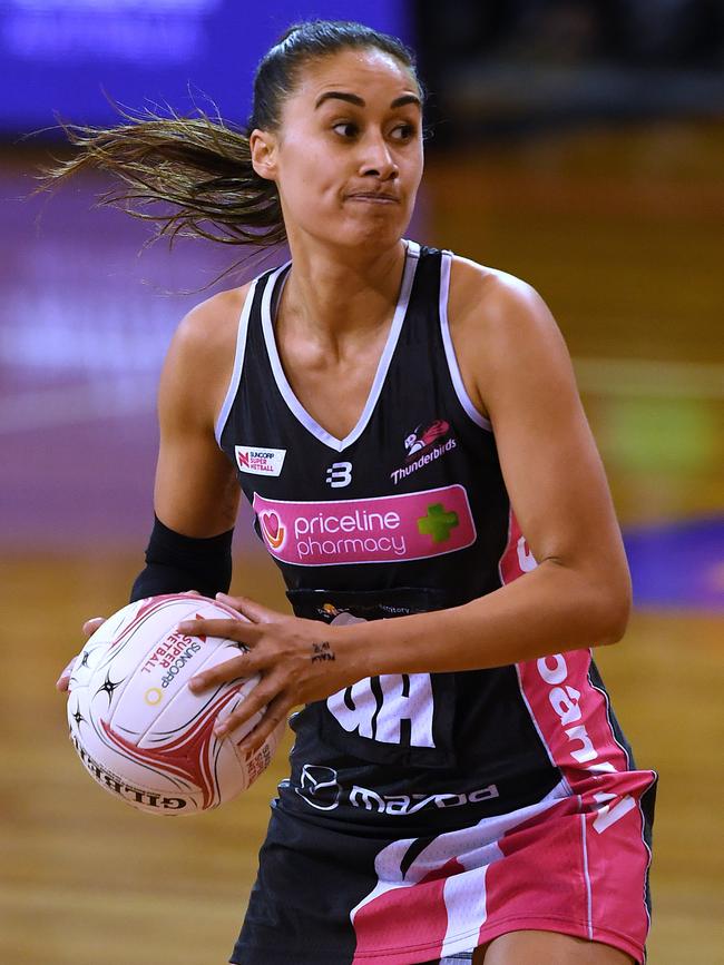 Maria Folau playing for the Thunderbirds.