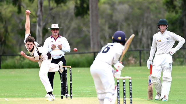 Padua bowler Cameron Plackett made our Team of the Week for his batting and bowling. Picture, John Gass