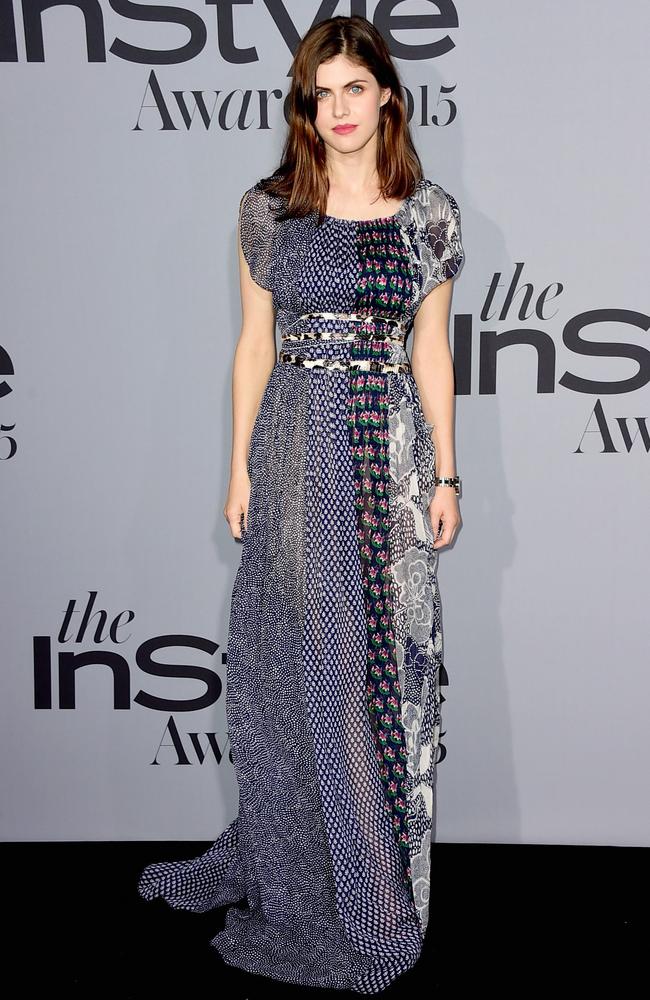 Actress Alexandra Daddario attends the InStyle Awards at Getty Center on October 26, 2015 in Los Angeles. Picture: AFP