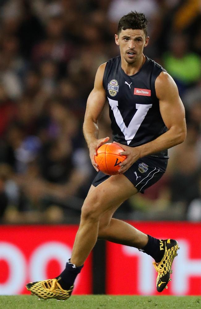 Scott Pendlebury of Victoria in action during the 2020 State of Origin. Picture: Michael Willson