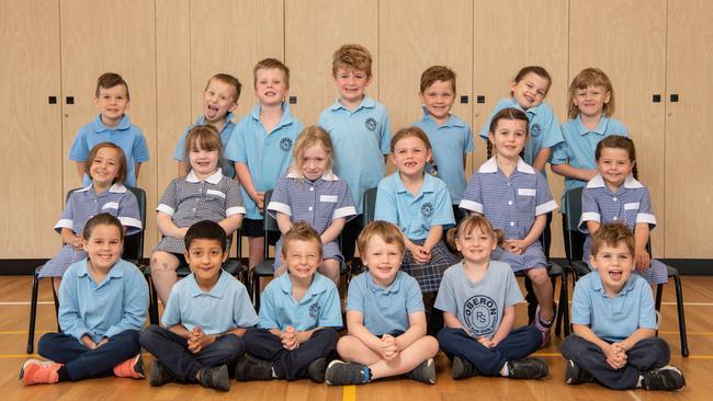 Oberon Primary School preps Prep J Back L-R, Urijah Reid, Joseph Fairhead, Dustin Ryan, Tom Sack, Arlo Boyd, Azahlia Johnson, Koa Vinson Middle L-R, BÅ½a Mara, Thea Lee, Matilda Hebbard, Lola Moore, Molly Nalder, Harriet Tozer Front L-R, Mackenzie Johnston, Keyan Ghimire, Charlie Roles, Damian Goldsmith, Evie-Willow Ford, Fred Paolini