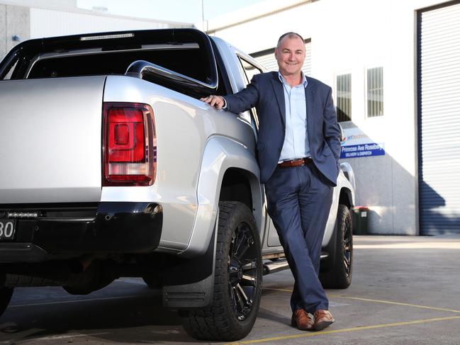 David Reece traded his luxury sedan for a diesel VW Amarok. Picture: Richard Dobson