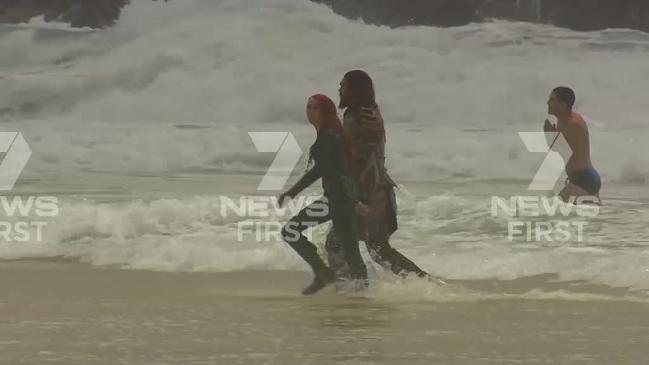 Animal handler injured in Aquaman shoot. Video: 7 News