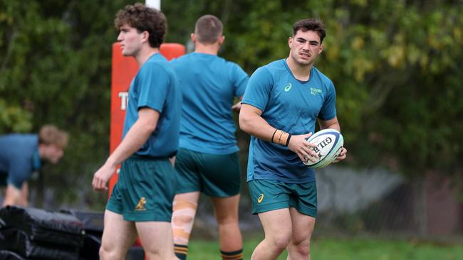 Zach Fittler with the Australia U18s playing New Zealand Schools last year. Picture: Fiona Goodall/Getty