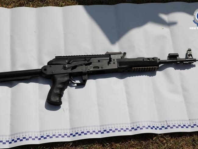 A gel blaster was seized in the raids. Picture: NSW Police