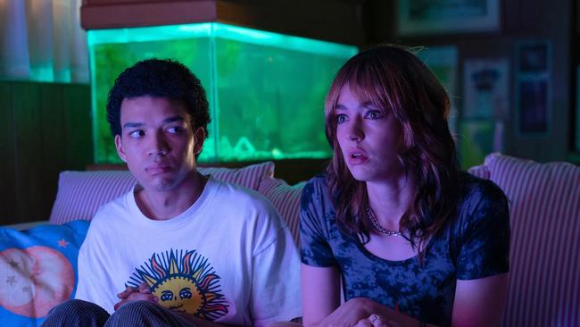 Justice Smith and Brigette Lundy-Paine star in “I Saw the TV Glow. ”Photograph courtesy A24