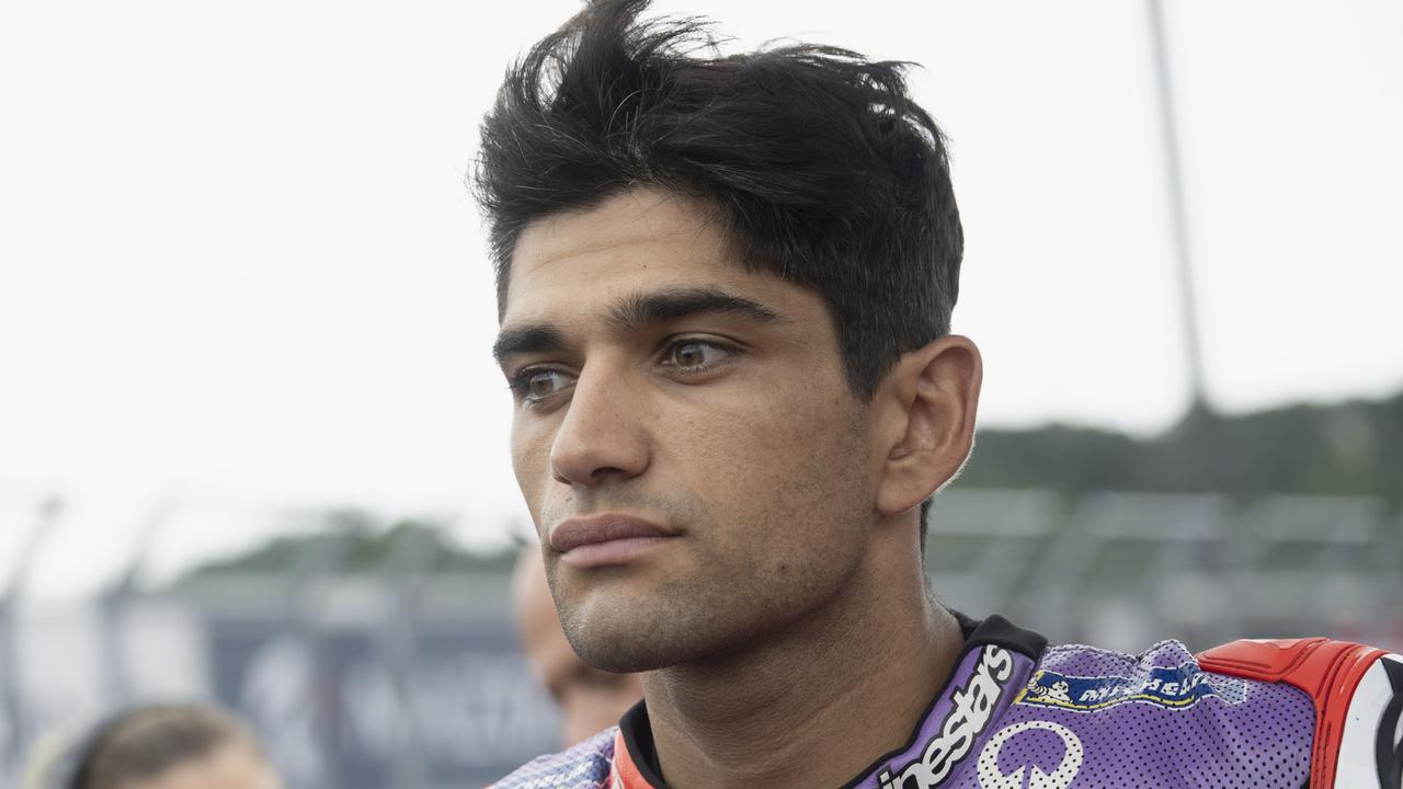 MOTEGI, JAPAN - OCTOBER 06: Jorge Martin of Spain and Prima Pramac Racing prepares to start on the grid during the MotoGP race during the MotoGP Of Japan - Race at Twin Ring Motegi on October 06, 2024 in Motegi, Japan. (Photo by Mirco Lazzari gp/Getty Images)