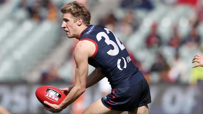 Norwood’s Dylan Stephens in action against Adelaide in the first semi-final. Picture: SARAH REED