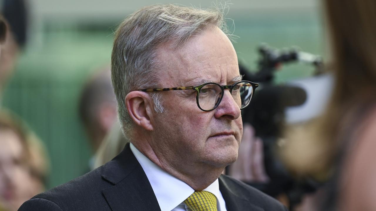 Prime Minister Anthony Albanese called on all Australians to end domestic violence. Picture: NCA NewsWire / Martin Ollman